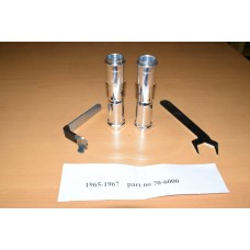 Triumph T120 TR6 & 6T Adjustable Pushrod Tubes 1965 To 1967 Models, SET